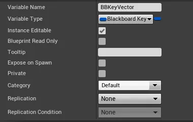 Add a blackboard key as a variable to the Task